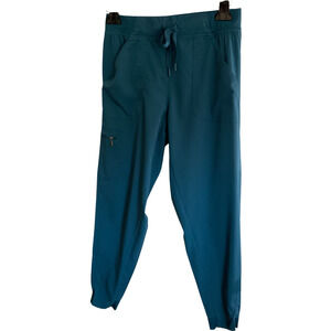 Adar Pro Women's Medium Jogger Pants Dark Teal Blue Elastic Waist‎ Pockets